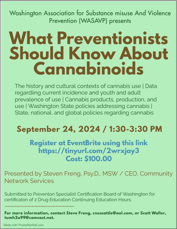 What preventionists should know about cannabinoids flyer