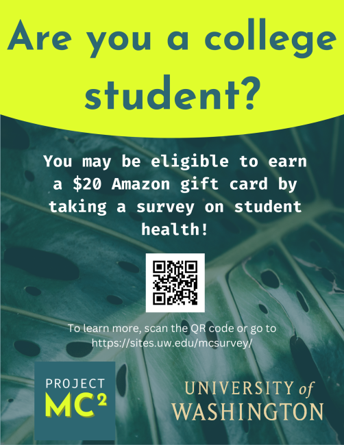 Are you a college student? You may be eligible to earn a $20 Amazon gift card by taking a survey on student health. 
